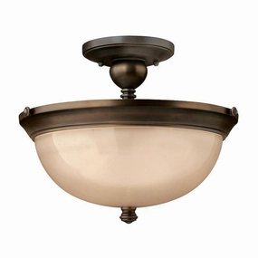 Hinkley Mayflower Bronze Semi Flush Ceiling Light simple ceiling design light