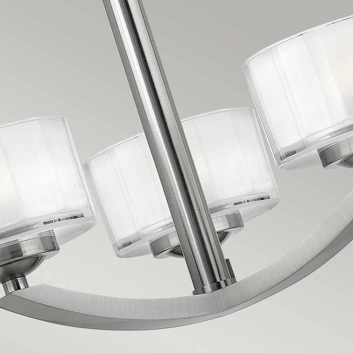 Hinkley Meridian Nickel Semi Flush Ceiling Light
