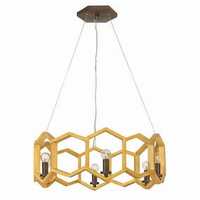 Hinkley Moxie 6 Light Gold Pendant Ceiling Light minimalist ceiling light