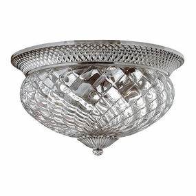 Hinkley Plantation Nickel Large Flush Ceiling Light simple ceiling design light