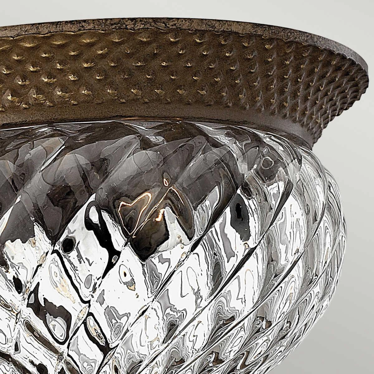 Hinkley Plantation Pearl Bronze Small Flush Ceiling Light