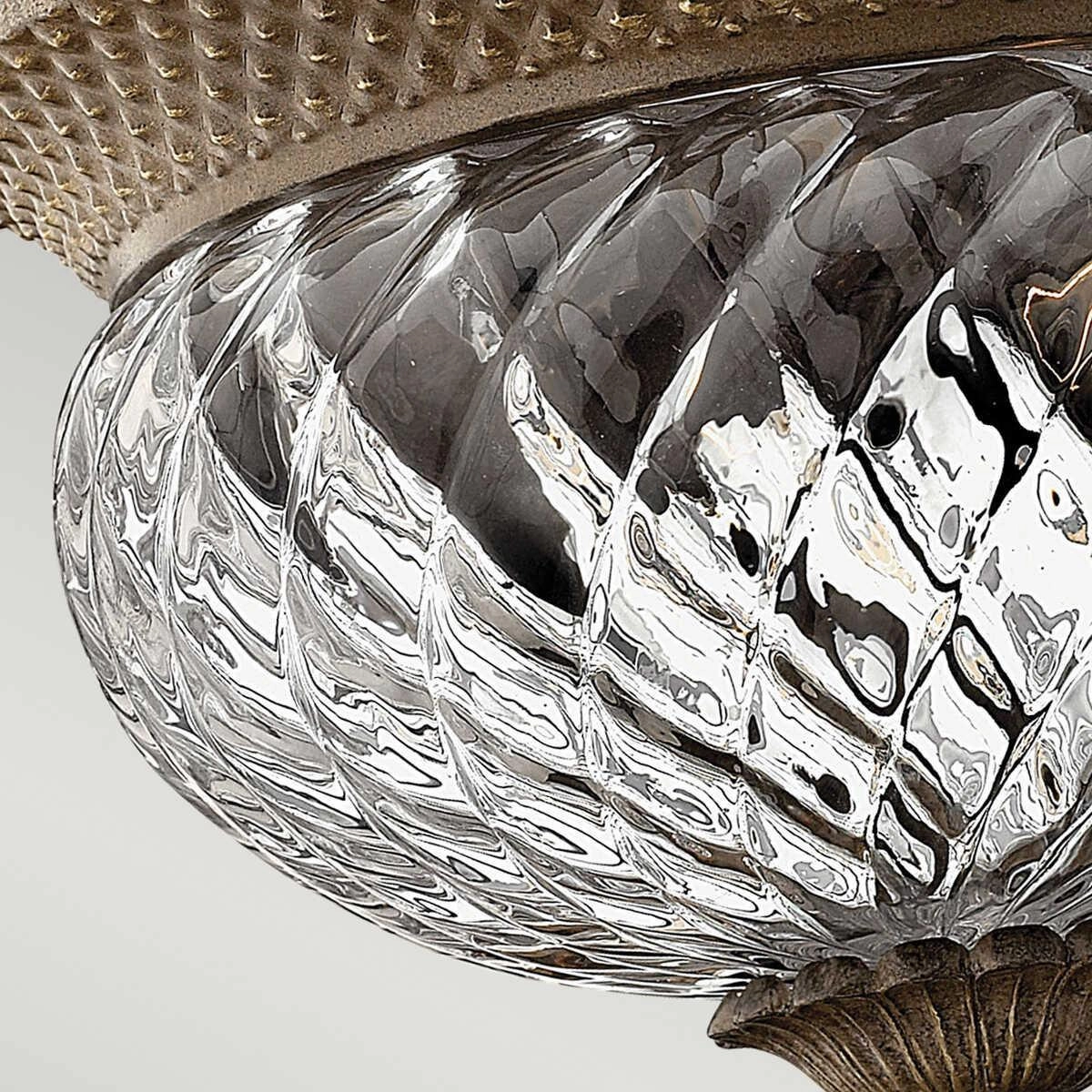 Hinkley Plantation Pearl Bronze Small Flush Ceiling Light