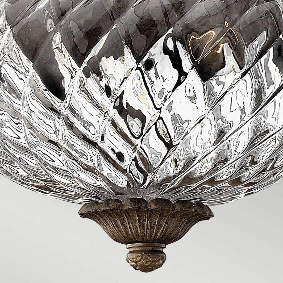 Hinkley Plantation Pearl Bronze Small Flush Ceiling Light