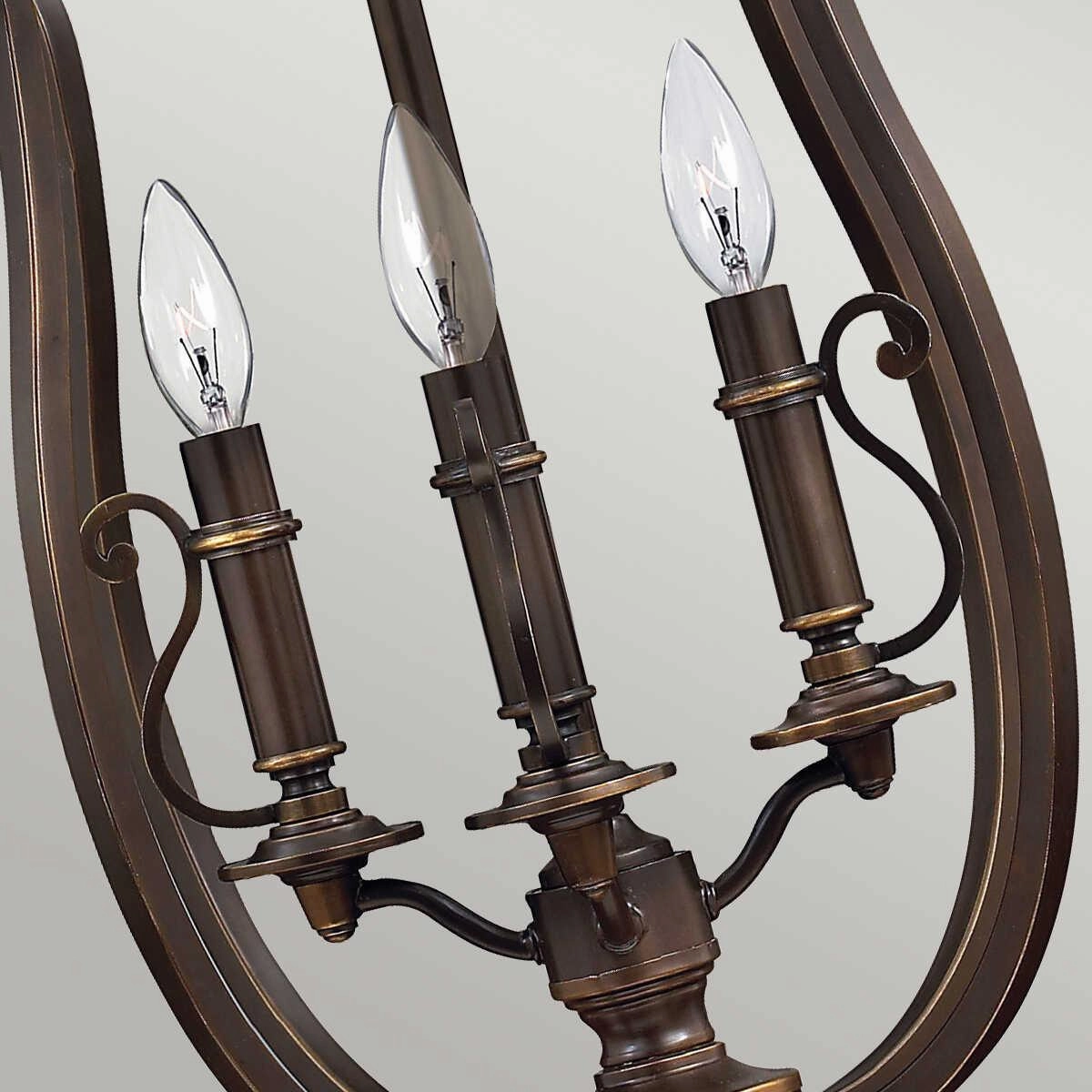 Hinkley Plymouth Pendant Bronze Ceiling Lantern 4 Light