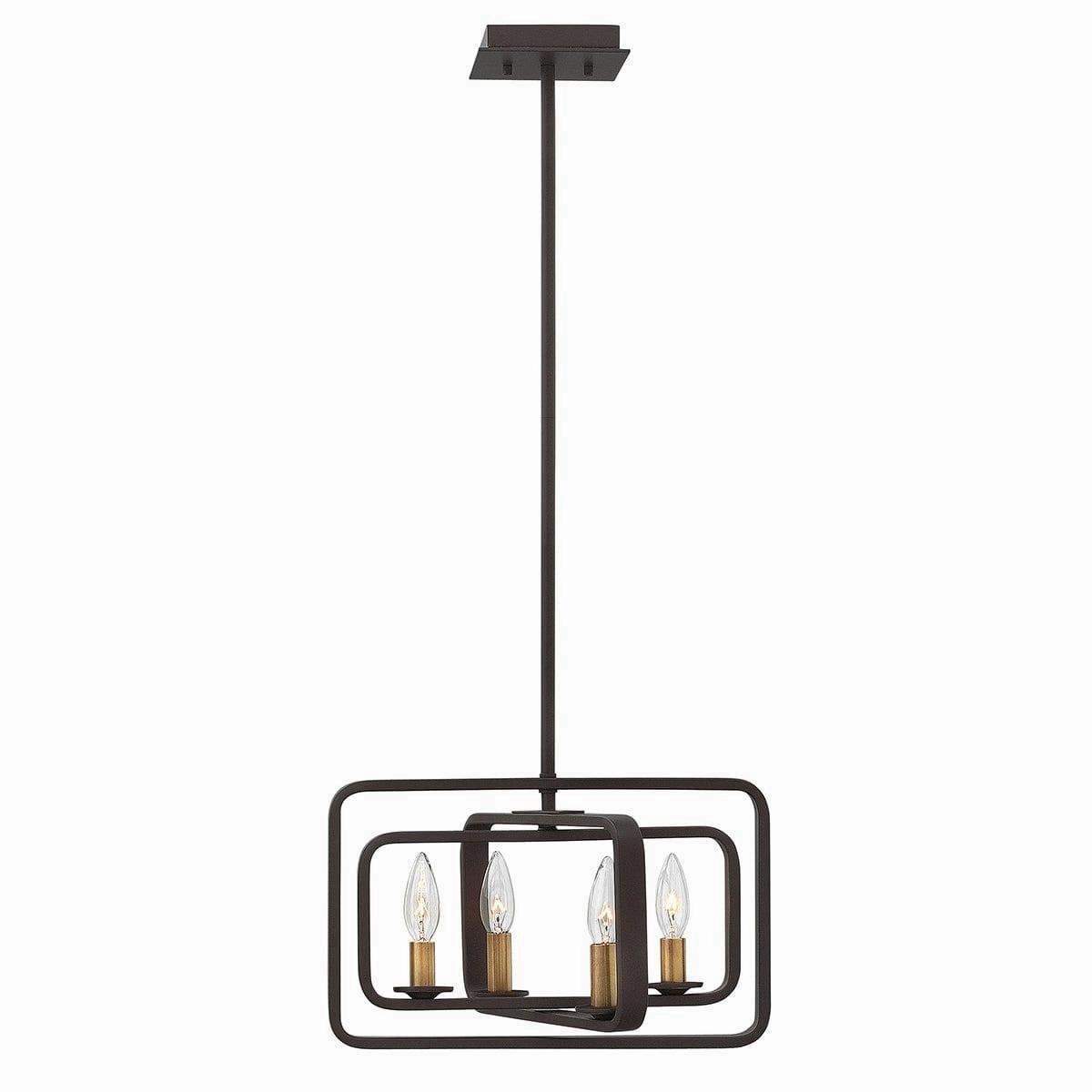 Hinkley Quentin 4 Light Bronze Pendant Chandelier minimalist ceiling light