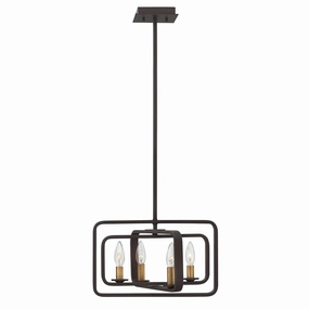 Hinkley Quentin 4 Light Bronze Pendant Chandelier minimalist ceiling light