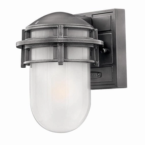 Hinkley Reef Hematite Mini Outdoor Wall Light outdoor wall lamp