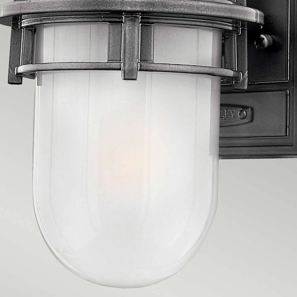 Hinkley Reef Hematite Mini Outdoor Wall Light