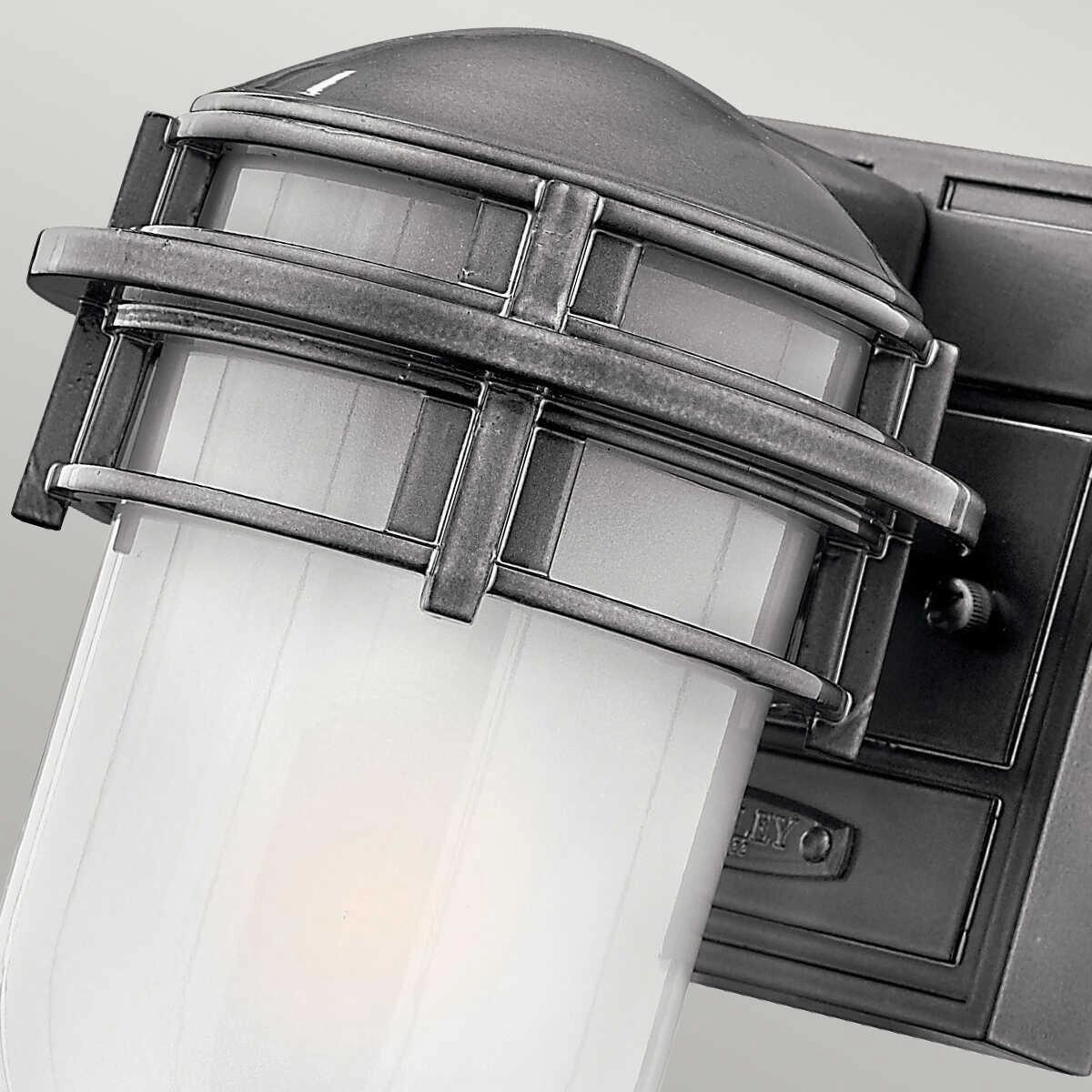 Hinkley Reef Hematite Mini Outdoor Wall Light