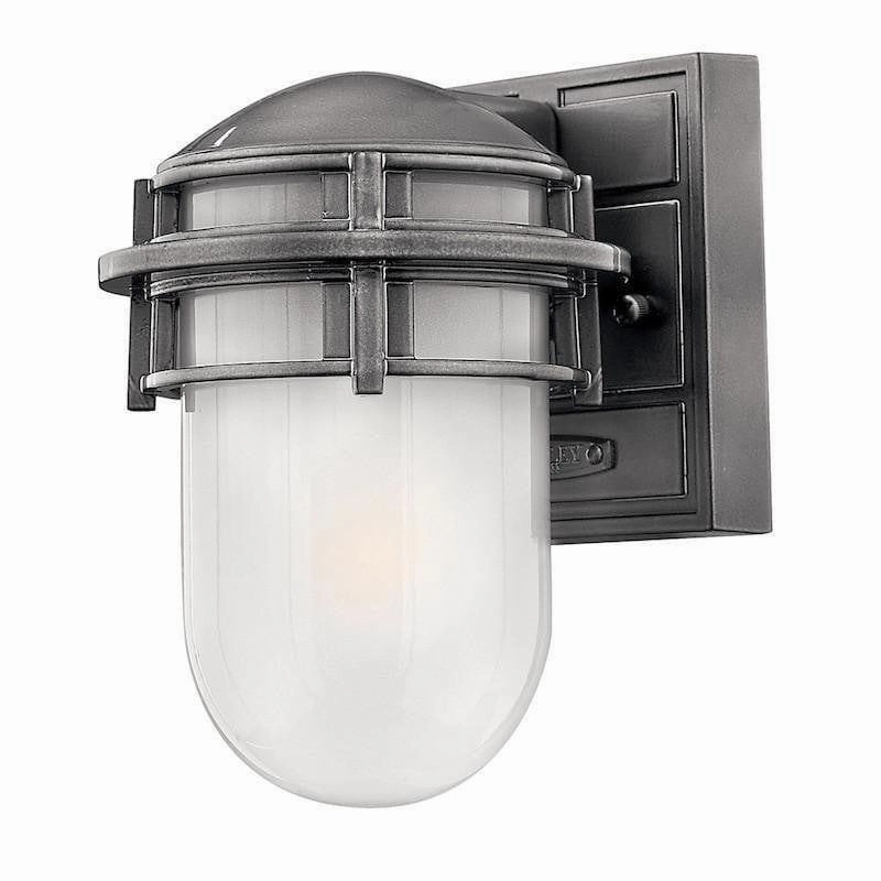Hinkley Reef Hematite Mini Outdoor Wall Light outdoor wall lamp