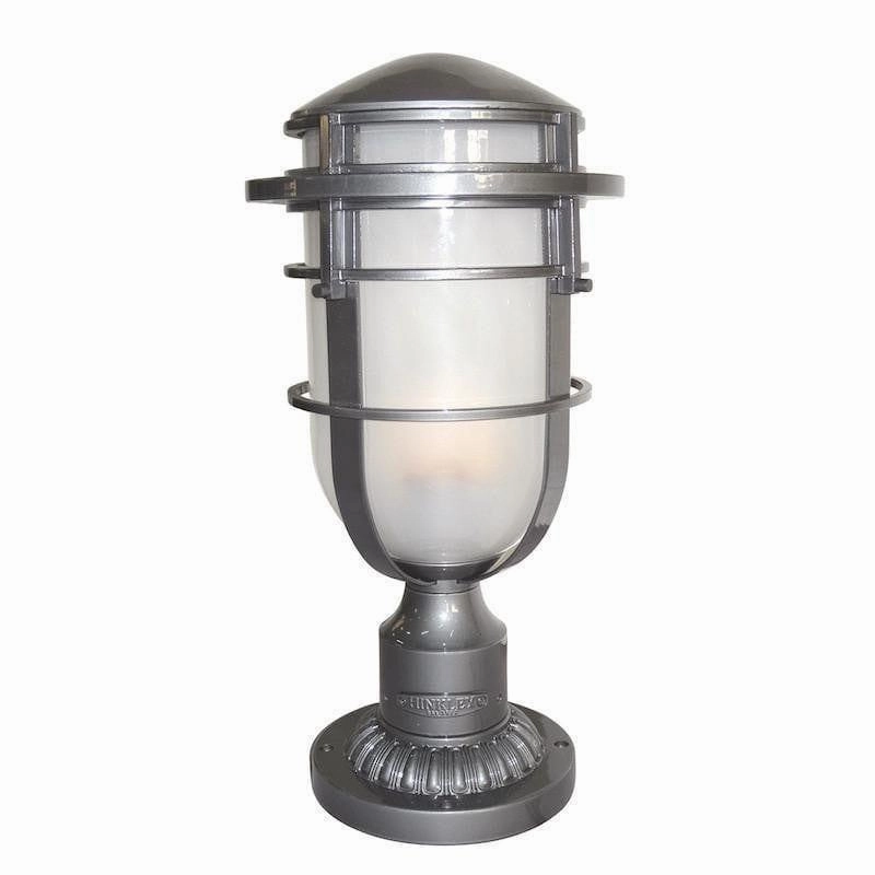 Hinkley Reef Hematite Outdoor Pedestal Lantern outdoor wall lamp