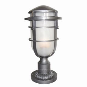 Hinkley Reef Hematite Outdoor Pedestal Lantern outdoor wall lamp