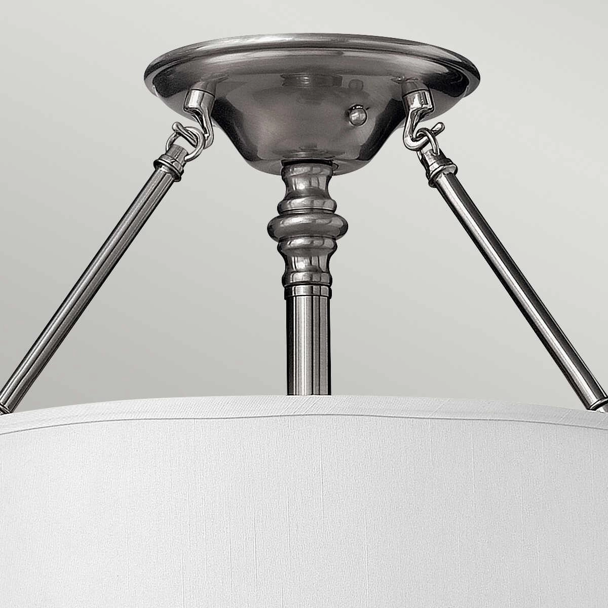 Hinkley Sussex Nickel Semi Flush Ceiling Light