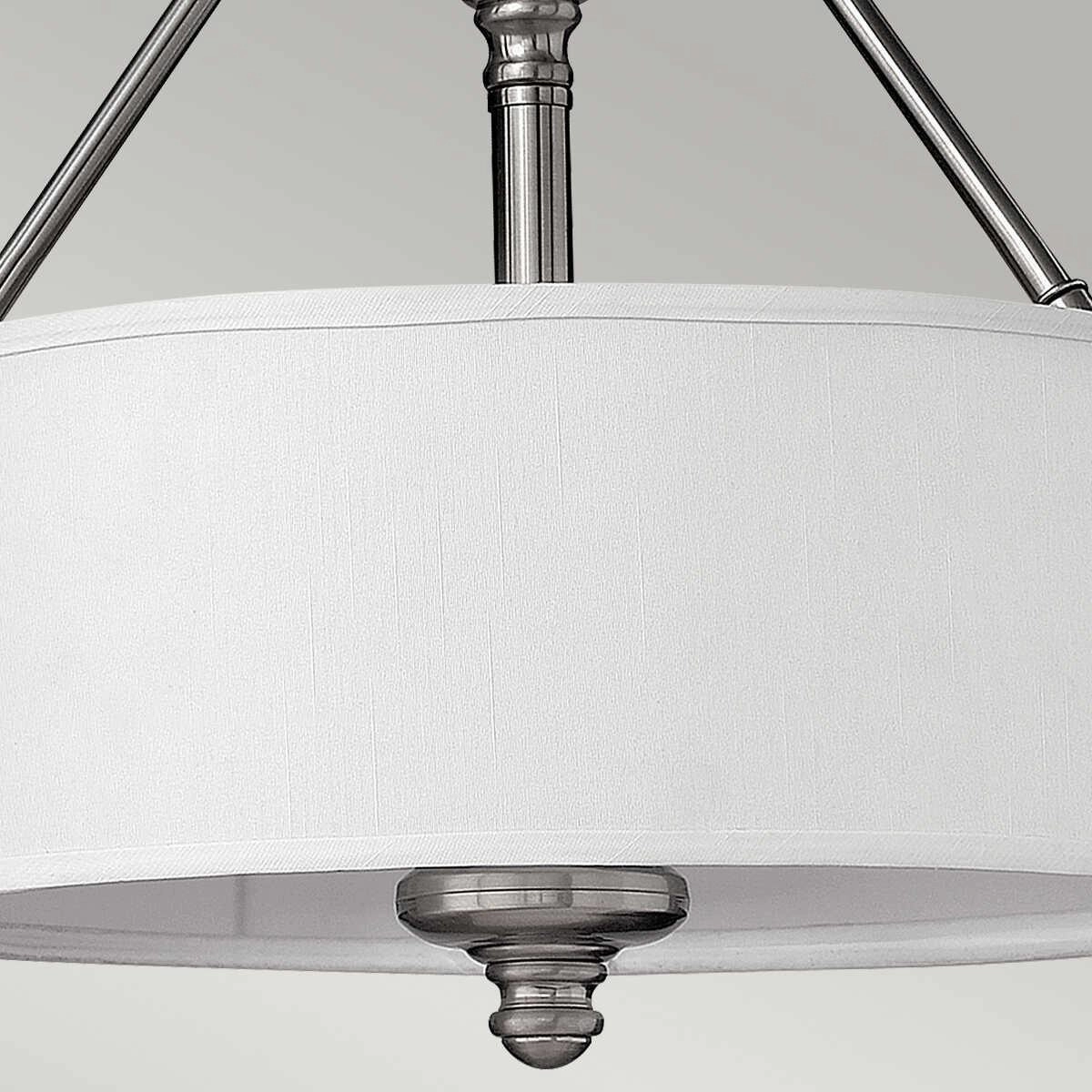 Hinkley Sussex Nickel Semi Flush Ceiling Light