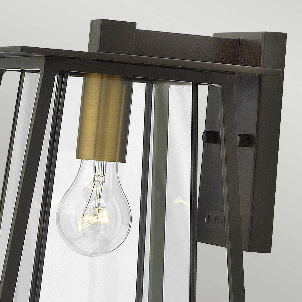 Hinkley Walker Medium Black Outdoor Wall Light