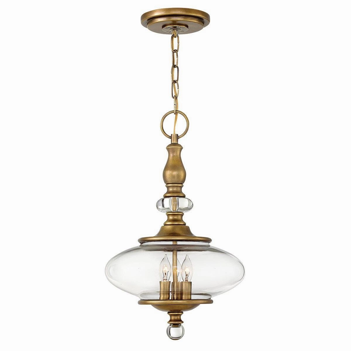 Hinkley Wexley 3 Light Heritage Brass Pendant Ceiling Light minimalist ceiling light