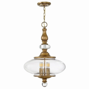 Hinkley Wexley 5 Light Heritage Brass Pendant Ceiling Light minimalist ceiling light