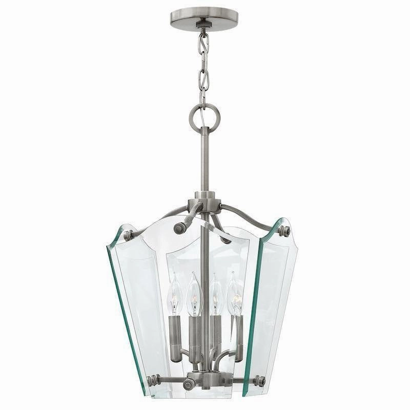 Hinkley Wingate Small Nickel Ceiling Lantern 4 Light modern ceiling lamp