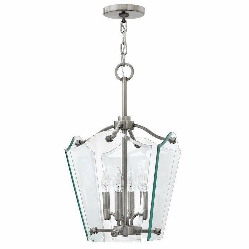 Hinkley Wingate Small Nickel Ceiling Lantern 4 Light modern ceiling lamp