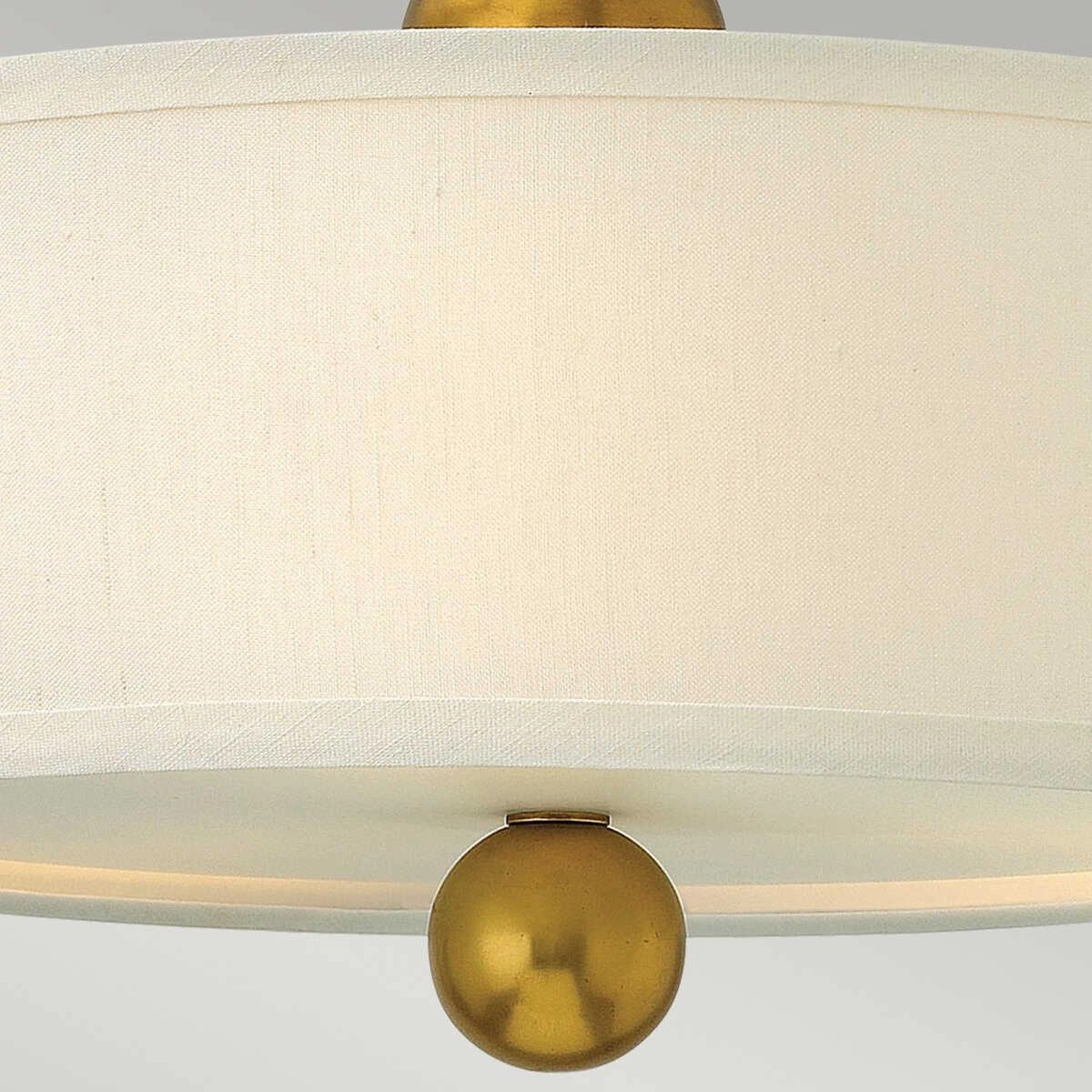 Hinkley Zelda Vintage Brass Semi-Flush