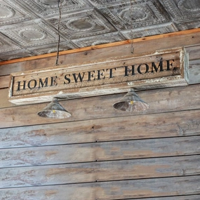 Home Sweet Home Light Fixture rechargeable bedside light
