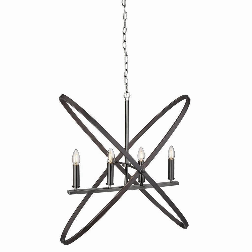 Hoopla 4 Light Pewter Pendant Ceiling Light Searchlight minimalist ceiling light