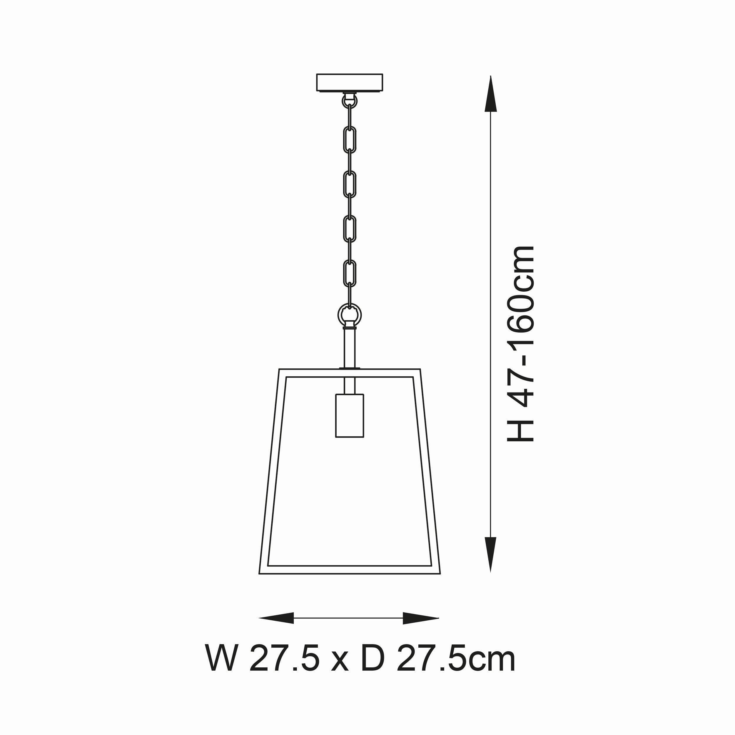 Hurst 1 Light Black Framed Clear Glass Ceiling Pendant