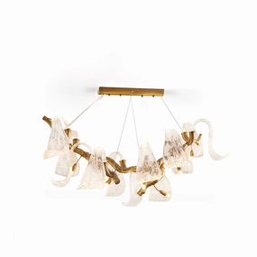 Icarus Wings Horizontal Chandelier flowerpot LED lamp