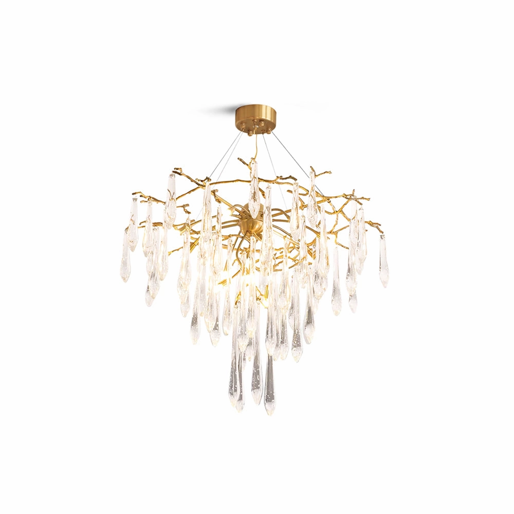 Icicle Crystal Chandelier flowerpot LED lamp