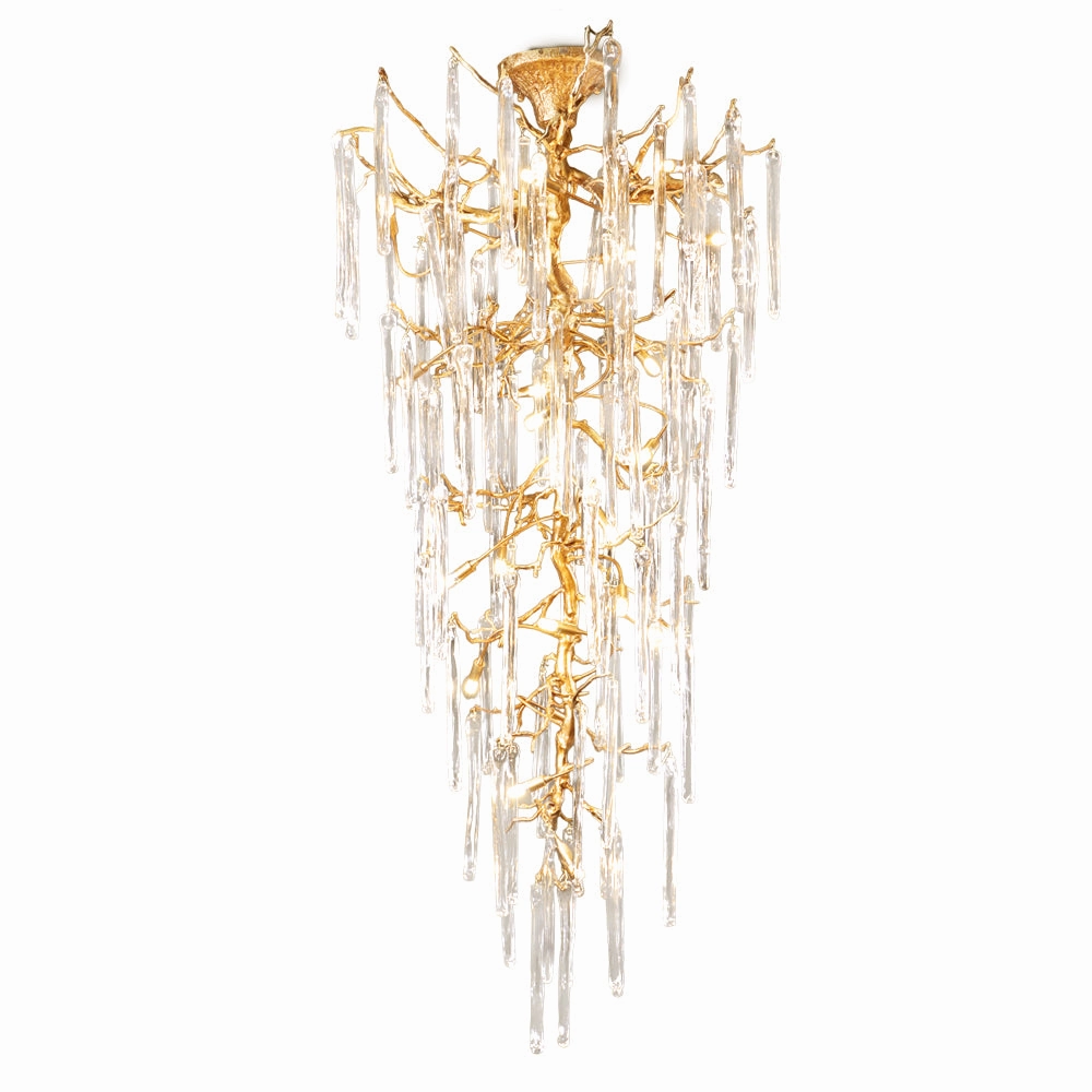 Ilana Brass Chandelier flowerpot LED lamp