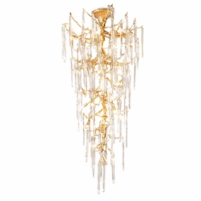 Ilana Brass Chandelier flowerpot LED lamp
