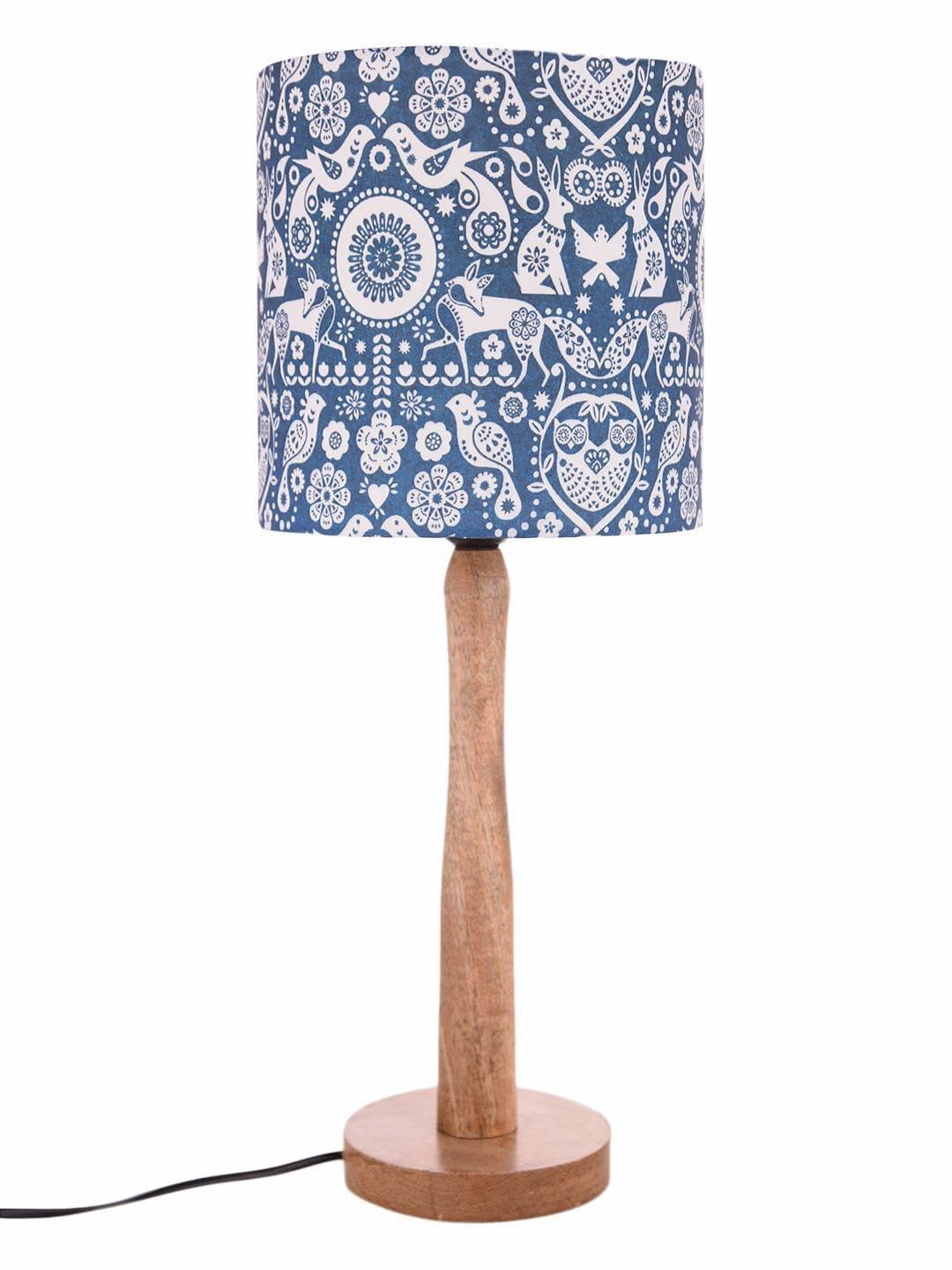 Indian Art Wooden Lamp