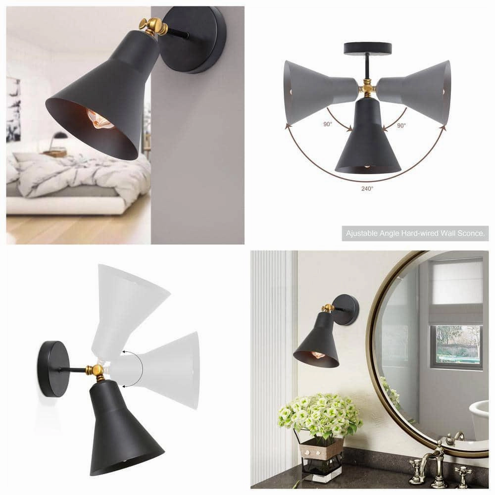 Industrial Black Metal Wall Light By SS Lightings