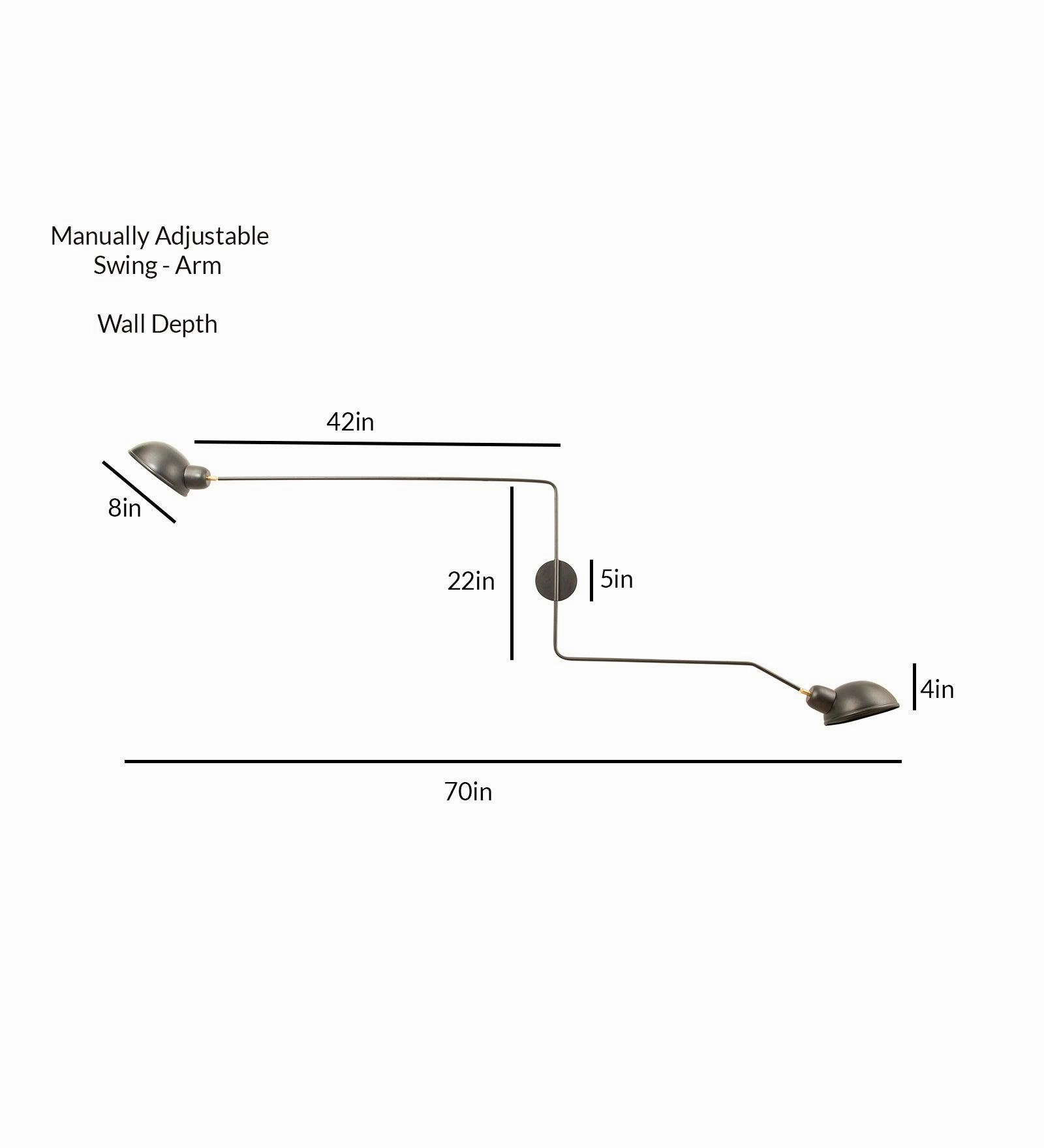 Industrial Minimalist Simple Decoration Swing Arm
