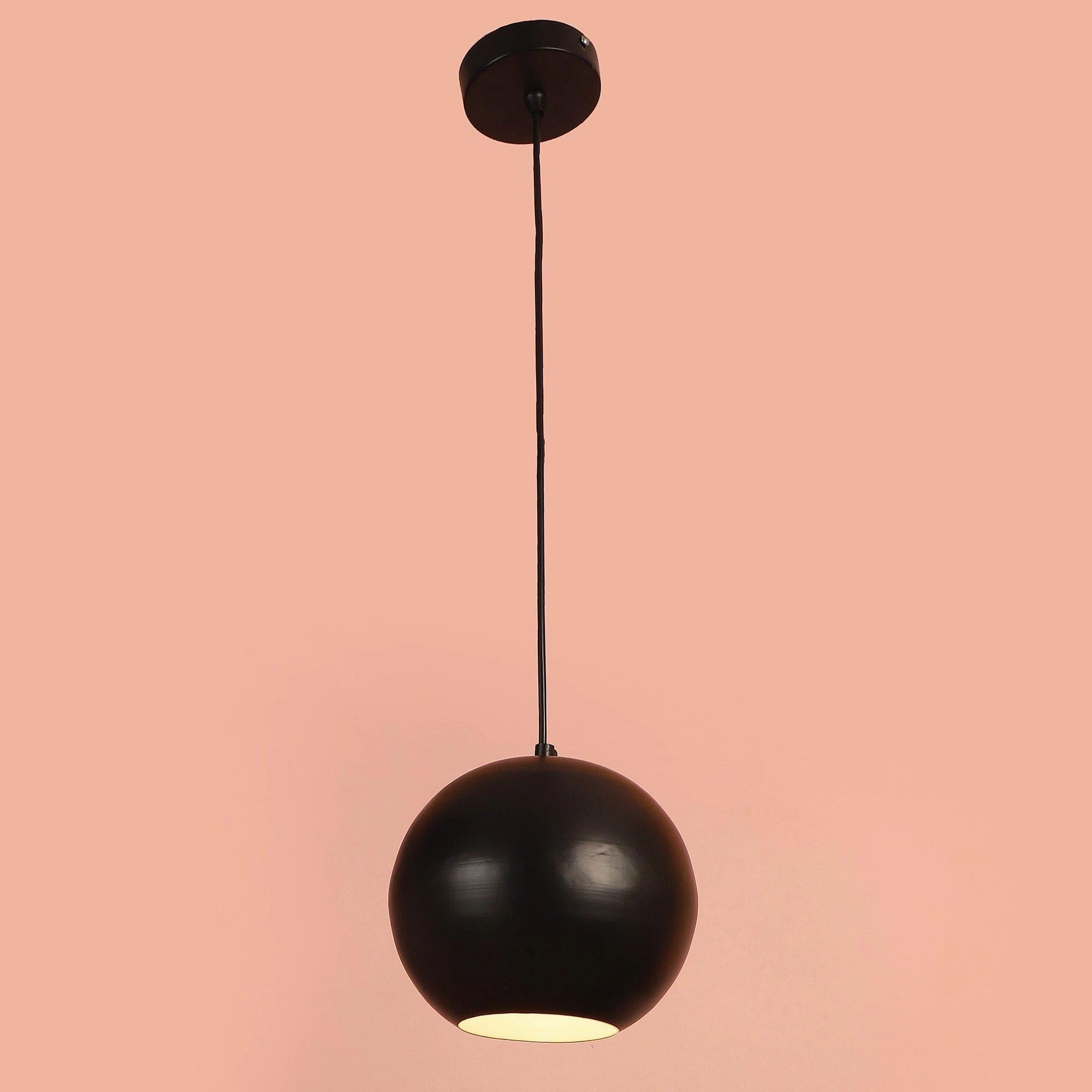 Iron Hanging Lights Black Finish