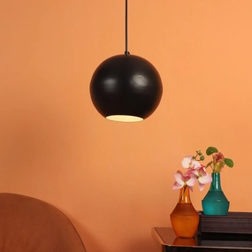 Iron Hanging Lights Black Finish contemporary ceiling fixture