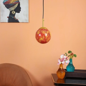 Iron Hanging Lights Gold Finish contemporary ceiling fixture