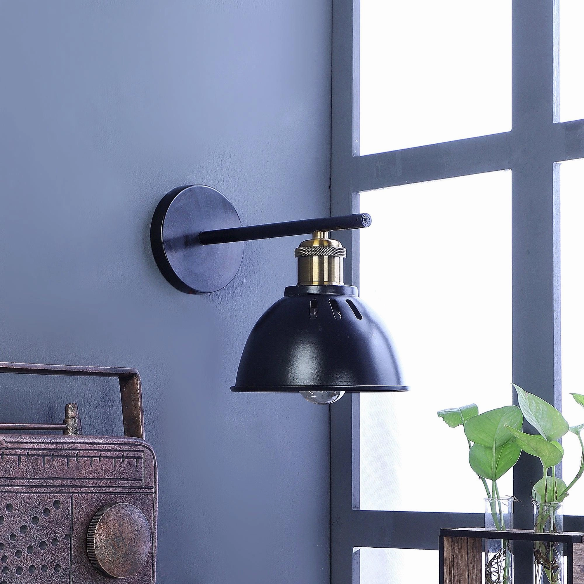 Joongta Black Metal Wall Light By SS Lightings vintage desk lamp
