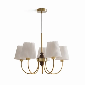 Josef Wood Chandelier flowerpot LED lamp