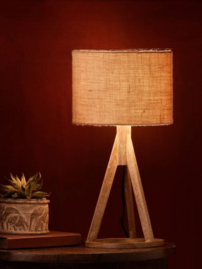 Jute Brown Trio Wooden Lamp Louis Poulsen chandelier