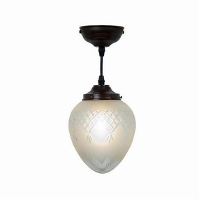 Kansa Pinestar Medium Acorn Art Deco Ceiling Light PINE427 simple ceiling design light
