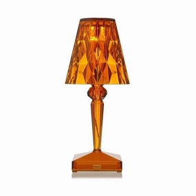 Kartell Battery Table Lamp, Amber designer outdoor lamp