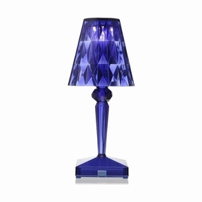 Kartell Battery Table Lamp, Blue designer outdoor lamp
