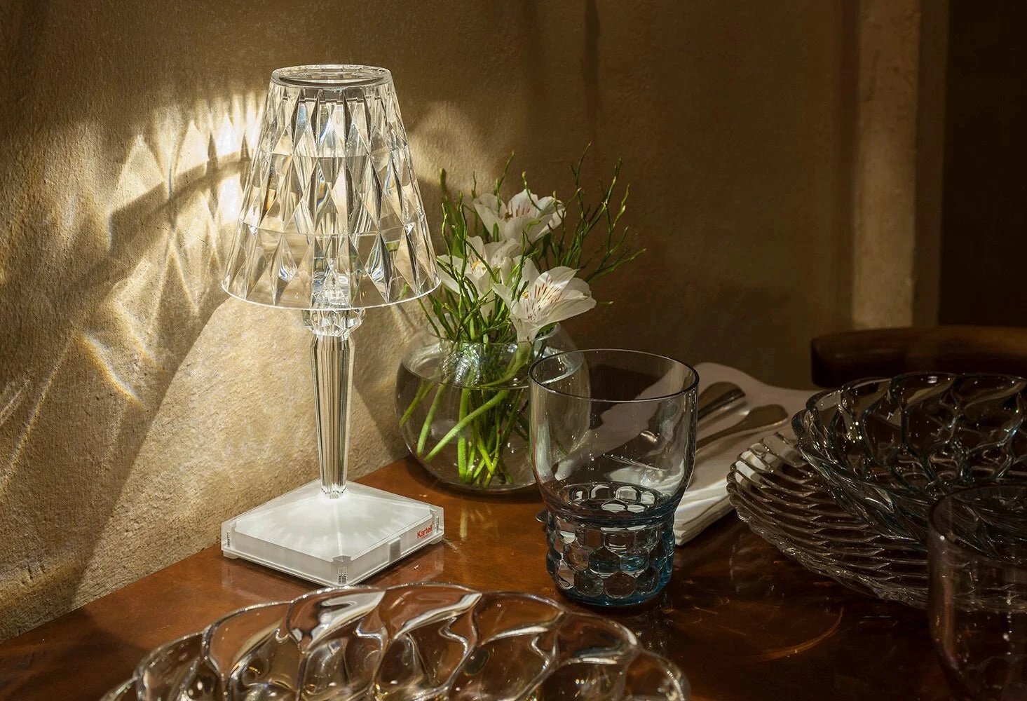 Kartell Battery Table Lamp, Gold