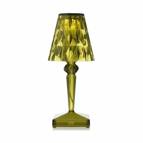 Kartell Battery Table Lamp, Green designer outdoor lamp