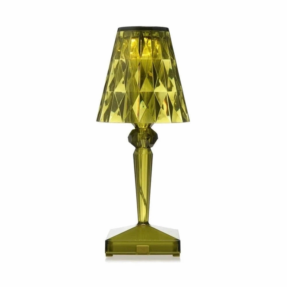 Kartell Battery Table Lamp, Green designer outdoor lamp