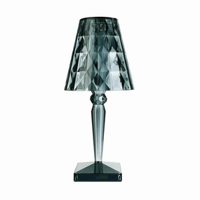Kartell Big Battery Table Lamp Plug Version, Light Blue designer outdoor lamp