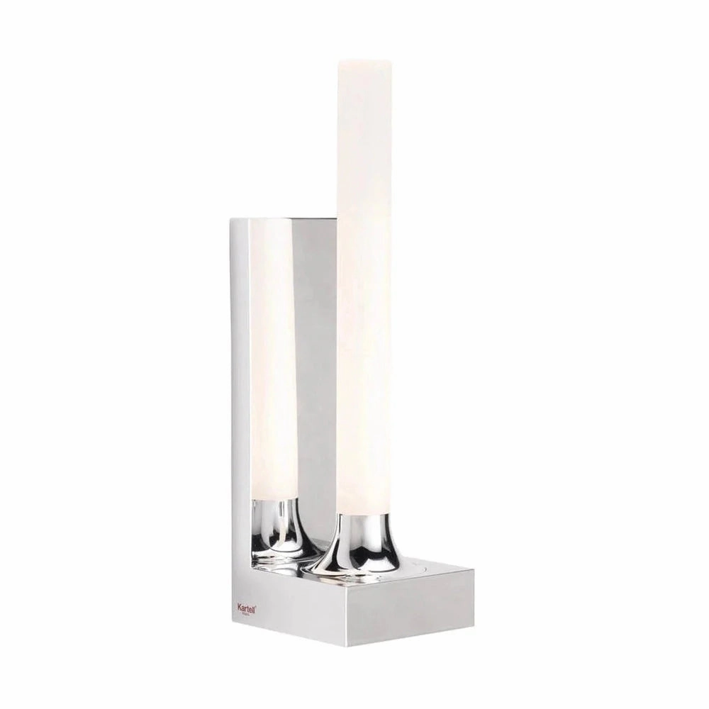 Kartell Goodnight Applique Table Lamp, Chrome designer outdoor lamp