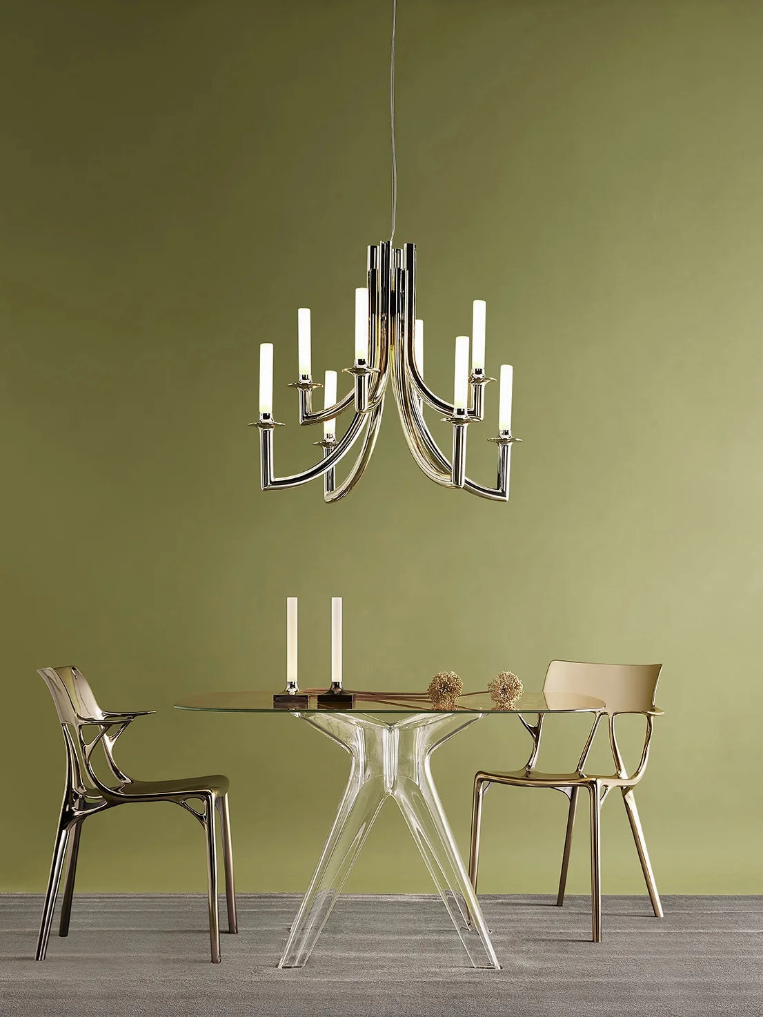 Kartell Goodnight Battery Table Lamp, Coppery