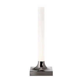 Kartell Goodnight Battery Table Lamp, Glossy Titanium designer outdoor lamp